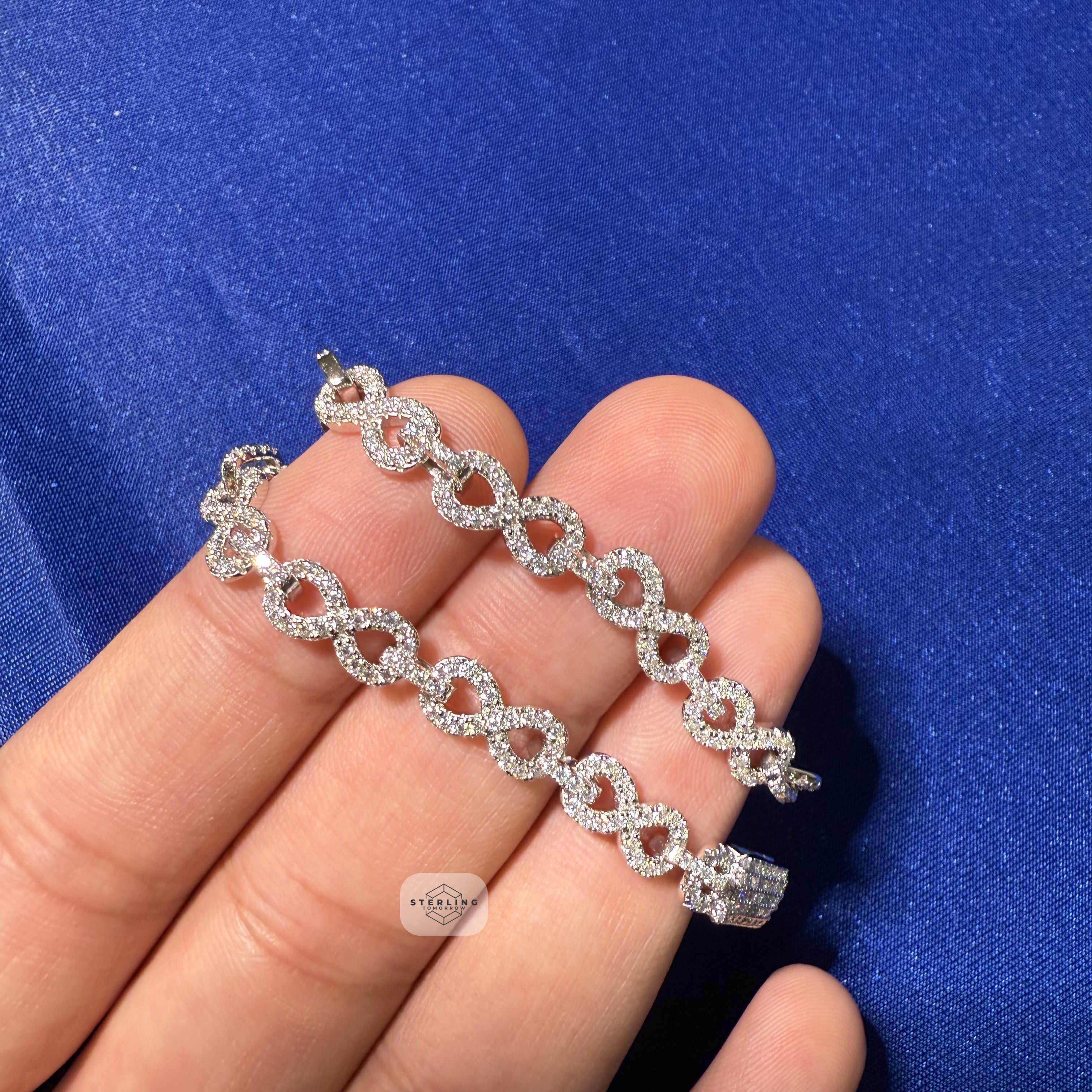 Infinity 6mm Moissanite Bracelet