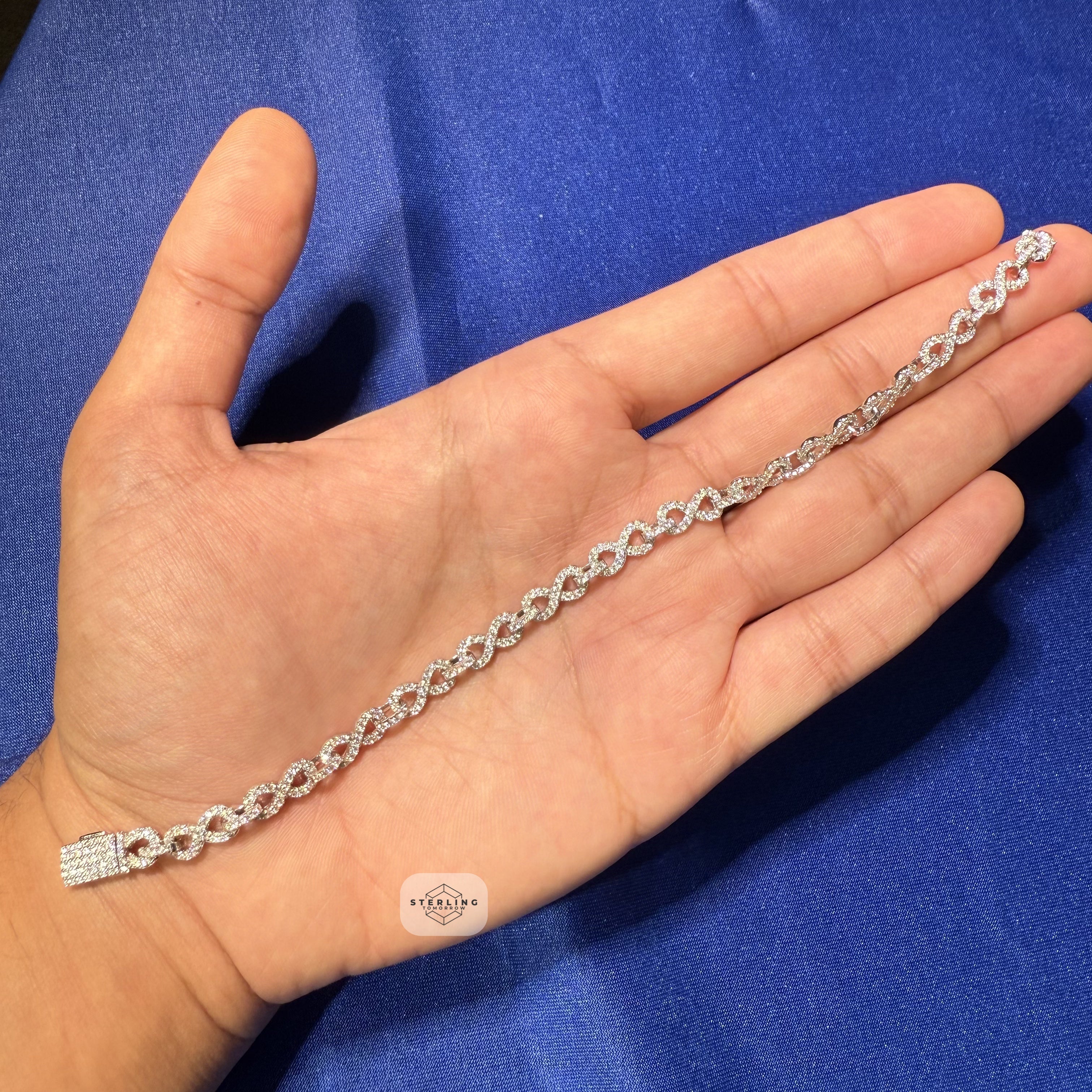 Infinity 6mm Moissanite Bracelet
