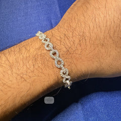 Infinity 6mm Moissanite Bracelet