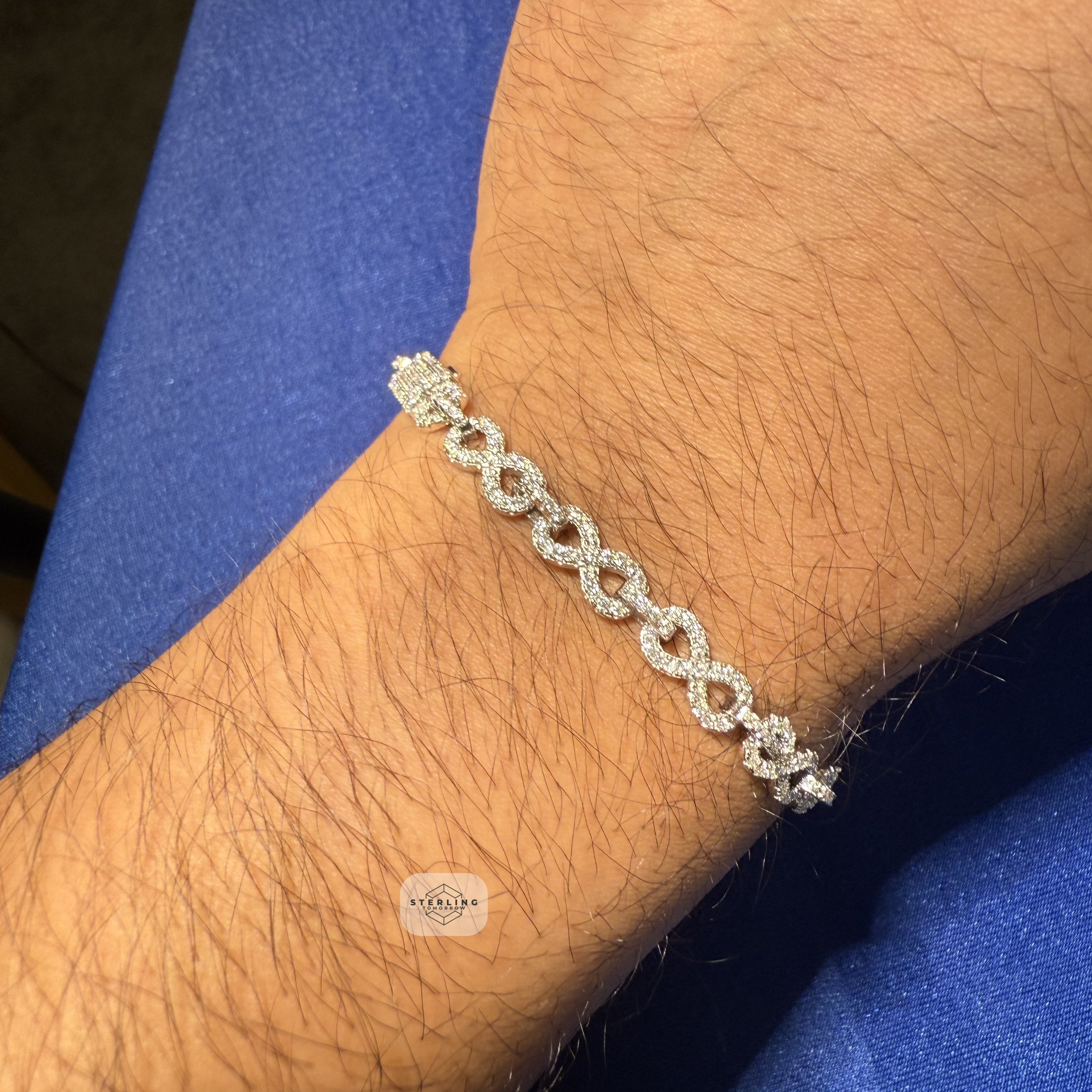 Infinity 6mm Moissanite Bracelet