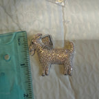 Moissanite Goat Iced Out Pendant + Steel Rope Chain
