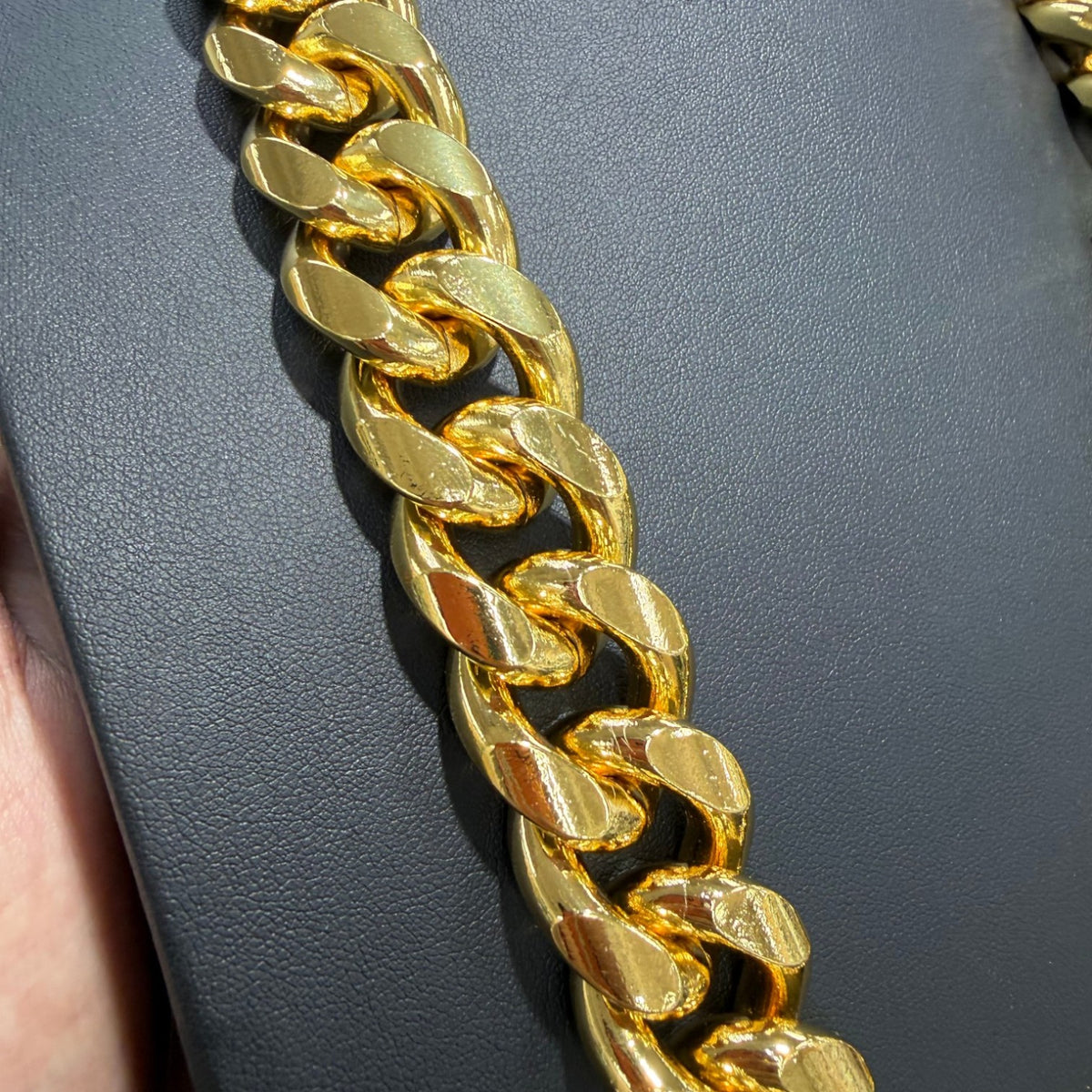 22mm 24 Inch Gold Miami Cuban Chain, Triple Layer 18K Gold PVD Stainless Steel Necklace, Chunky Hip Hop Unisex Jewelry