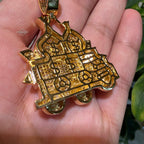 Money Truck Pendant Iced Out CZ Diamond Hip Hop Chain Gold Plated Cash Bags Bling Necklace Streetwear Jewelry Rope Chain