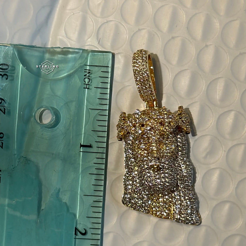 Moissanite Jesus Cross Pendant