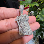 Moissanite Marquis Thorns Jesus Pendant