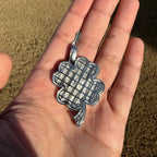 Moissanite Shamrock Pendant