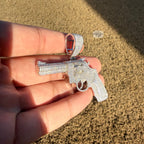 Moissanite Iced Revolver Gun Pendant