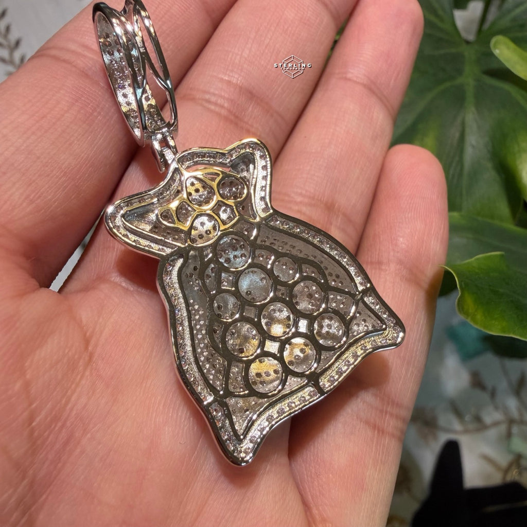 Moissanite Moneybag Pendant
