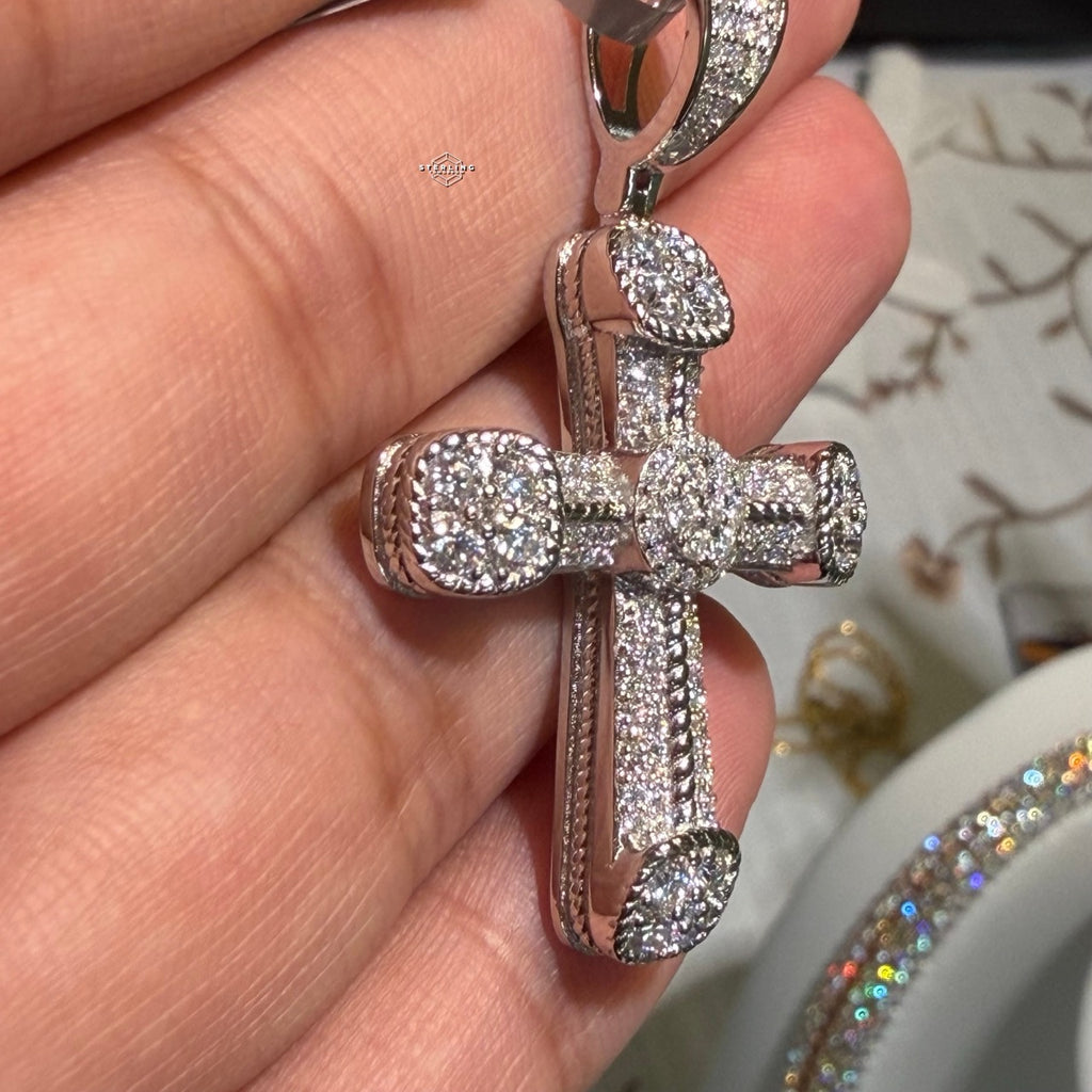 Moissanite Cross Pendant