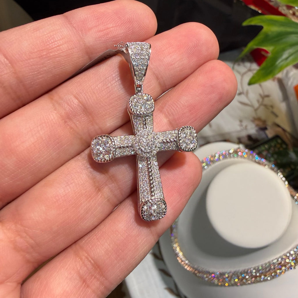 Moissanite Cross Pendant