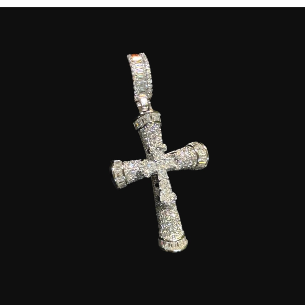 Moissanite Cross Pendant