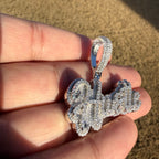 Moissanite Iced HUSTLE Pendant