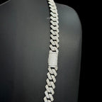 Moissanite Prong Cuban Chain 8mm 22"