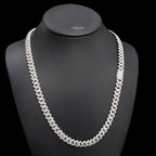 Moissanite Prong Cuban Chain 8mm 22"