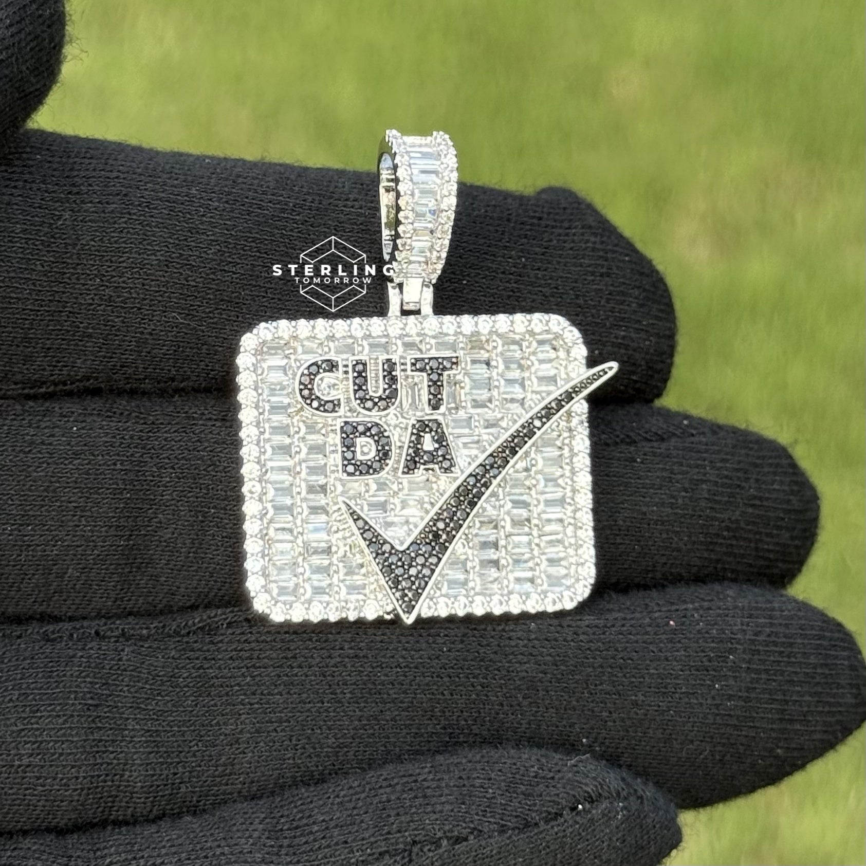 "Cut Da Check" Bling Hop Hop Statement Pendant