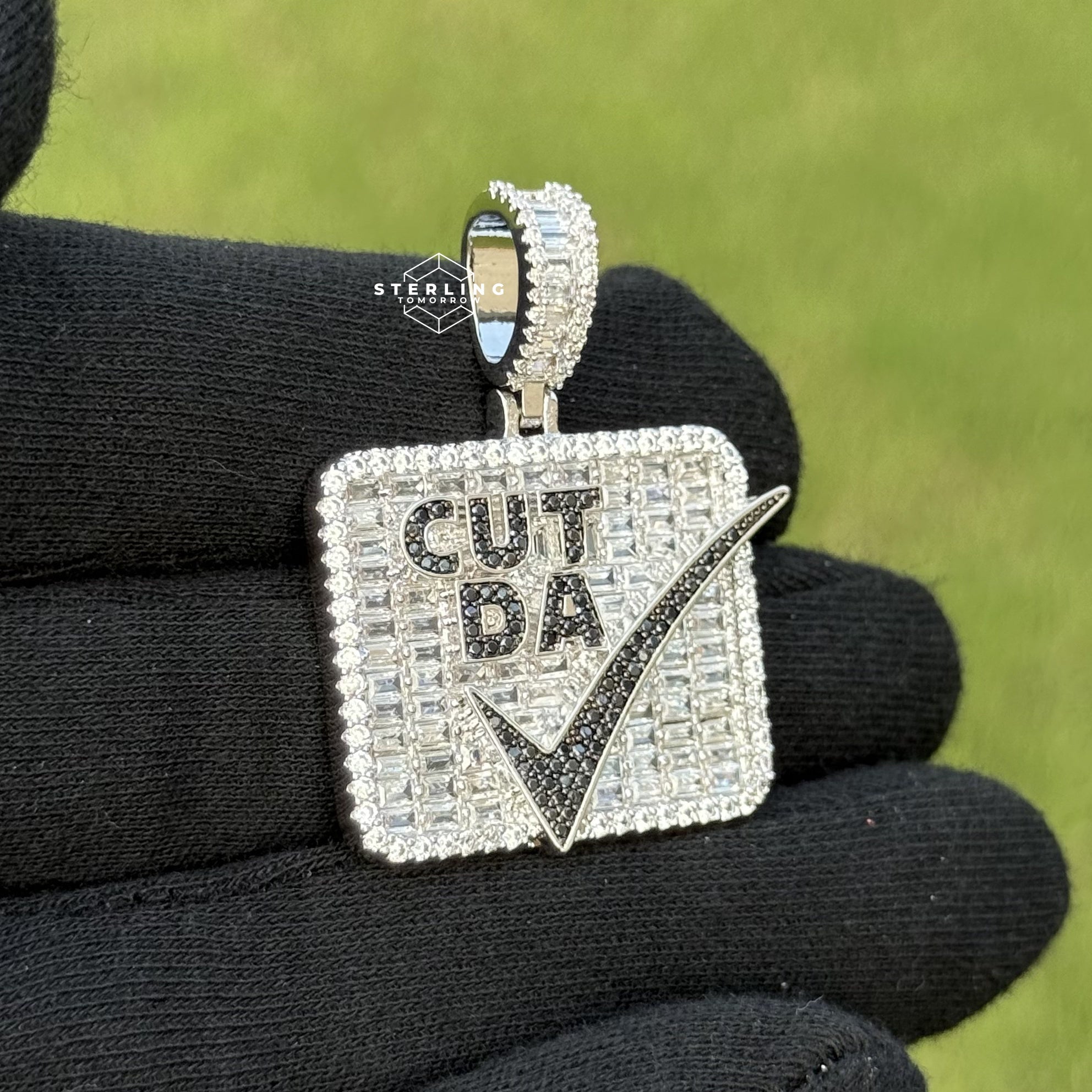 "Cut Da Check" Bling Hop Hop Statement Pendant