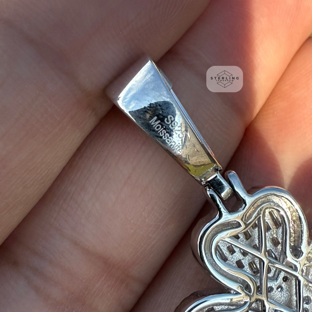 Moissanite Jesus Cross Crucifix Pendant