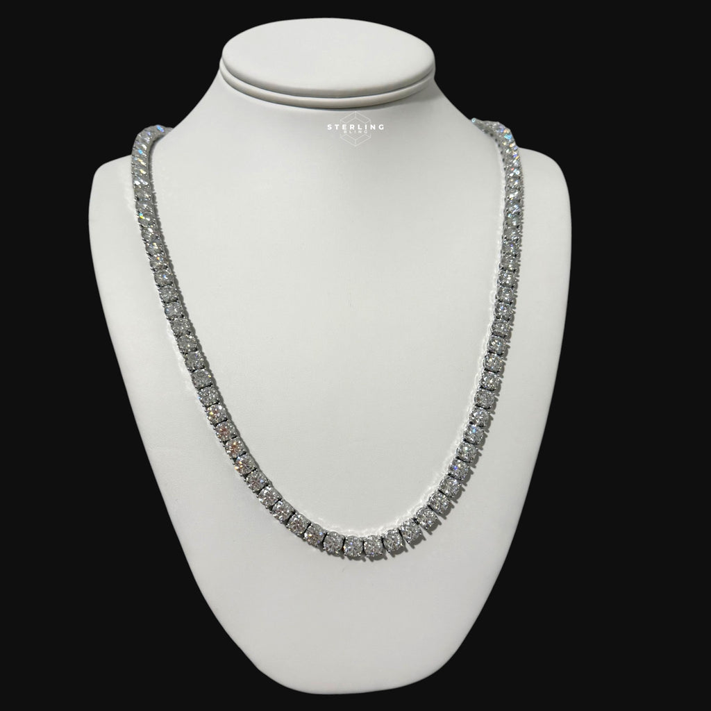 Moissanite 6mm Tennis Chain 925 Sterling Silver