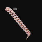 8mm Miami Cuban Link Moissanite Bracelet 8” Rose Gold Over 925 Sterling Silver Iced Out Diamond Look Bracelet for Men Women Hip Hop Jewelry Gift (Copy)