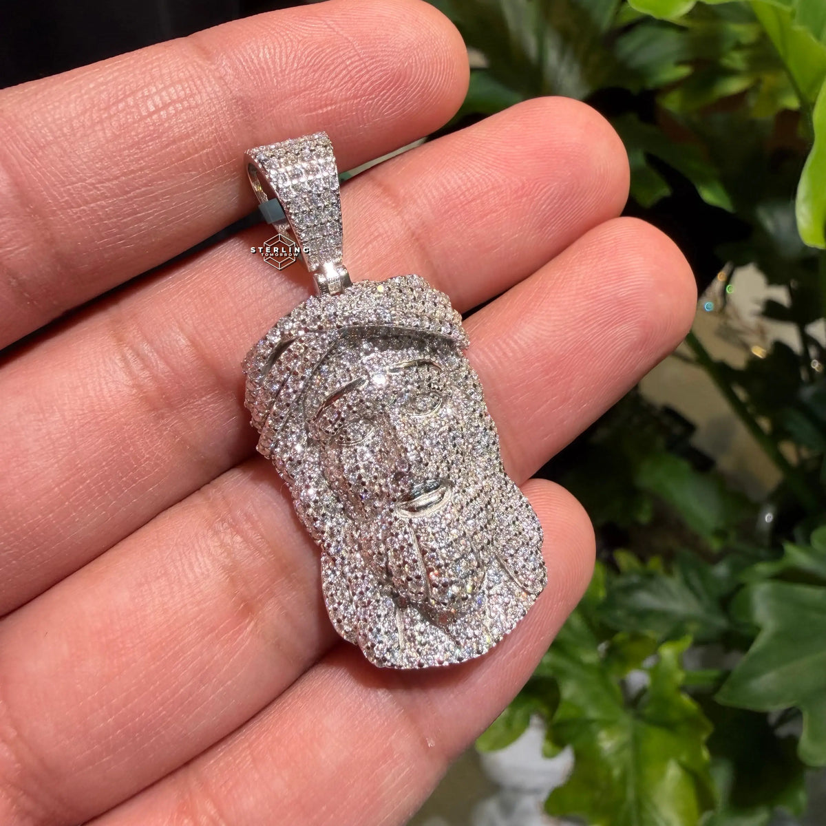 Moissanite Jesus Iced Out Pendant