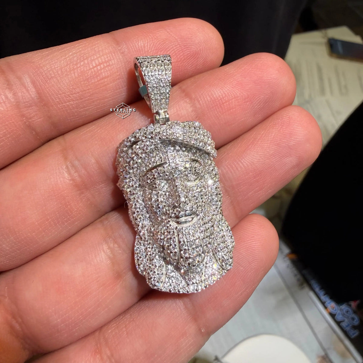 Moissanite Jesus Iced Out Pendant