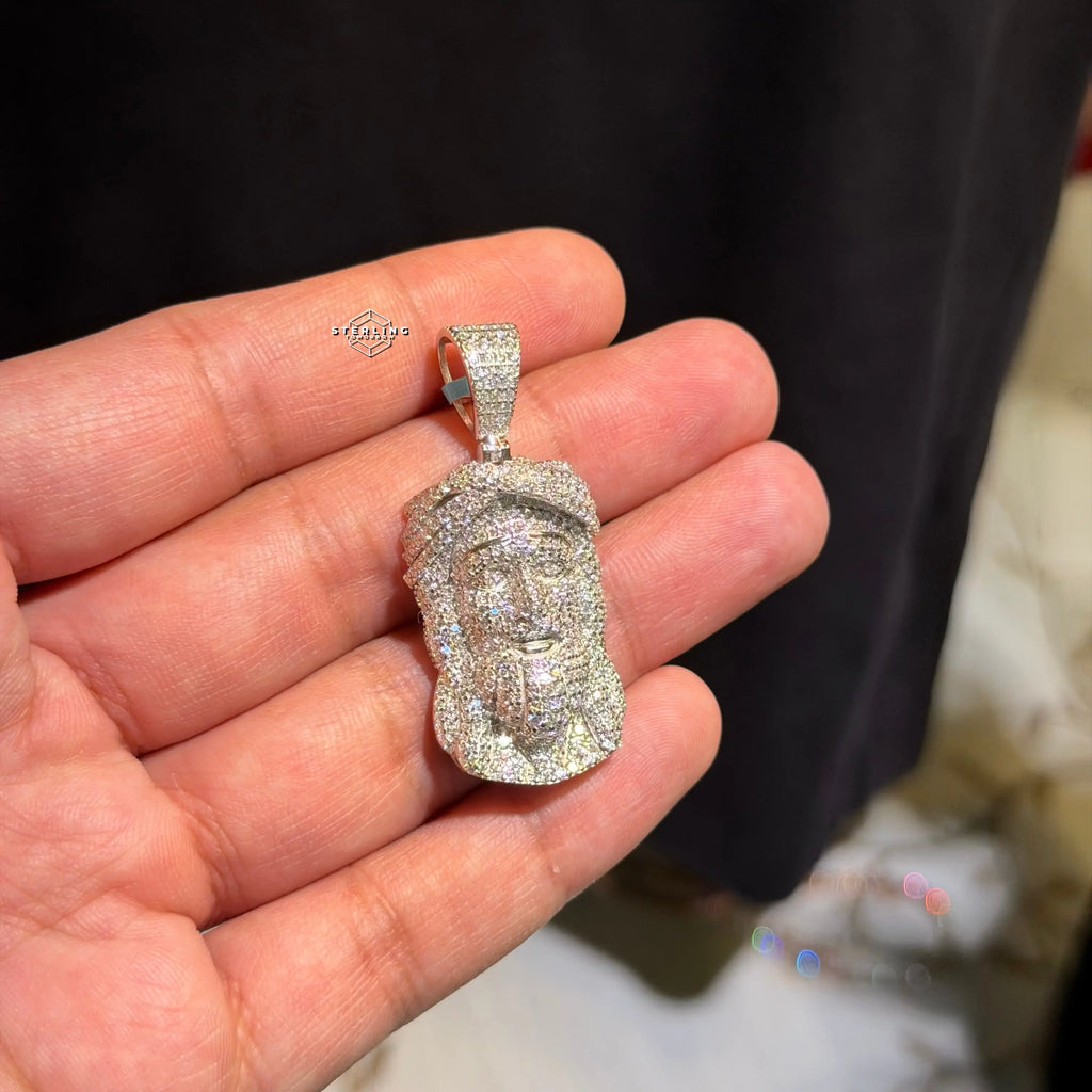 Moissanite Jesus Iced Out Pendant