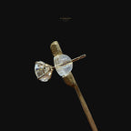 10K Solid Gold Moissanite Stud Earrings, D Color VVS Round Basket Studs, Push Back Earrings, 3mm-8mm, 0.2-4 CTW Gift