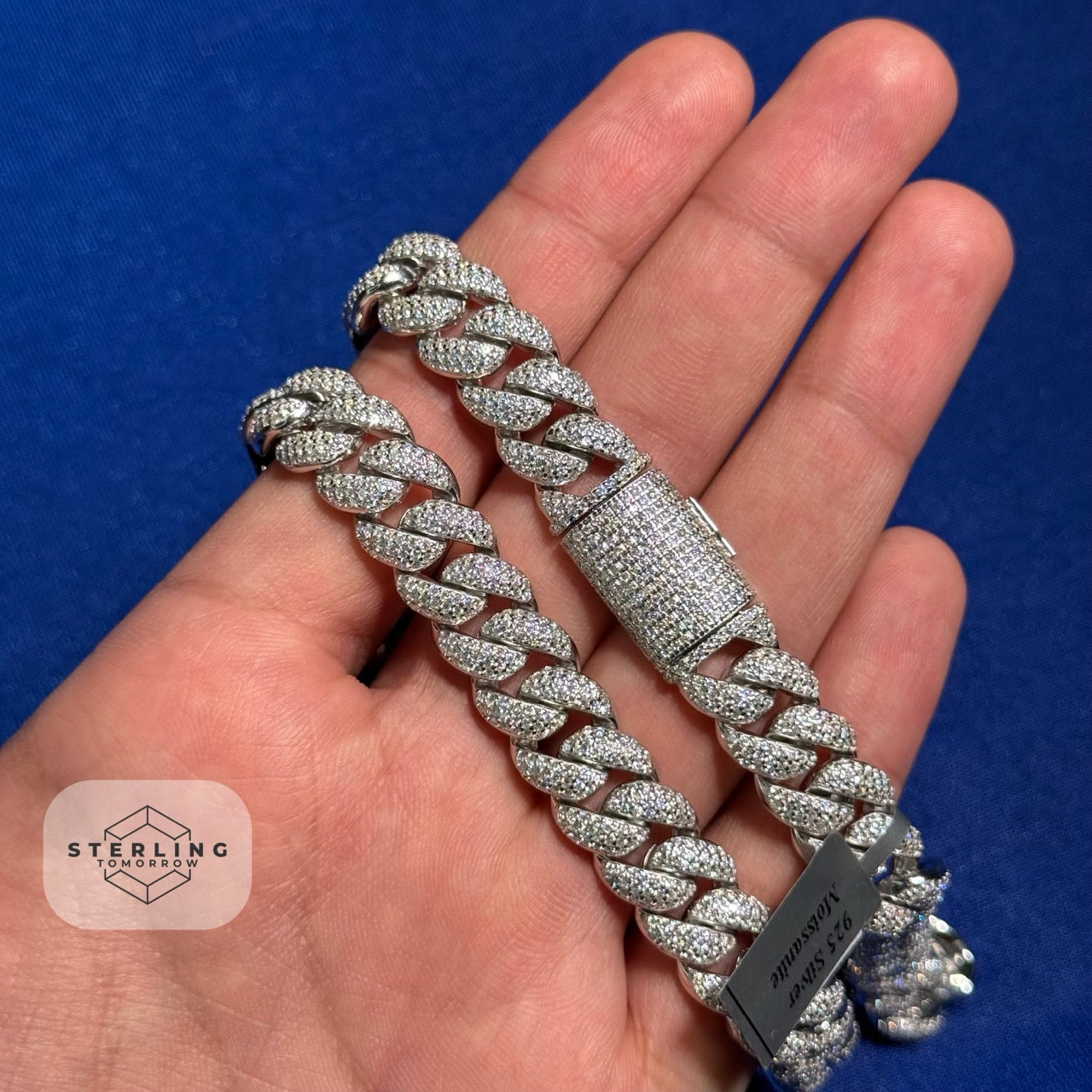 12mm Moissanite Miami Cuban Chain