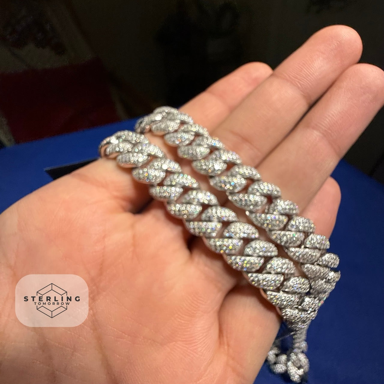 12mm Moissanite Miami Cuban Chain