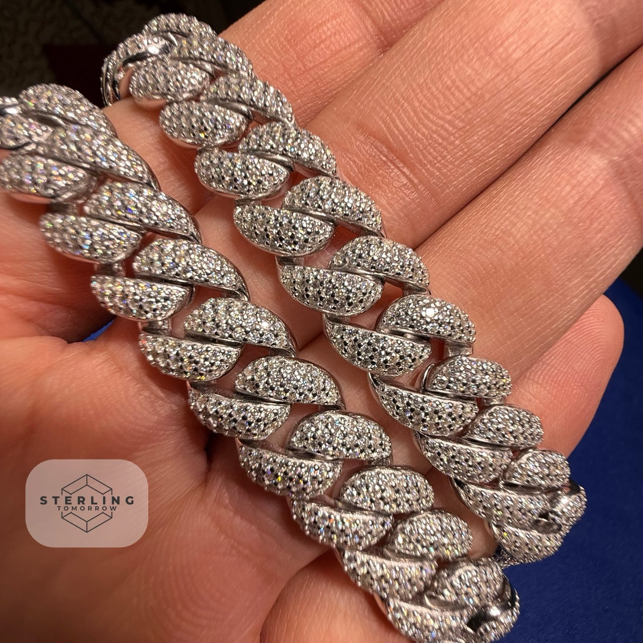 12mm Moissanite Miami Cuban Chain