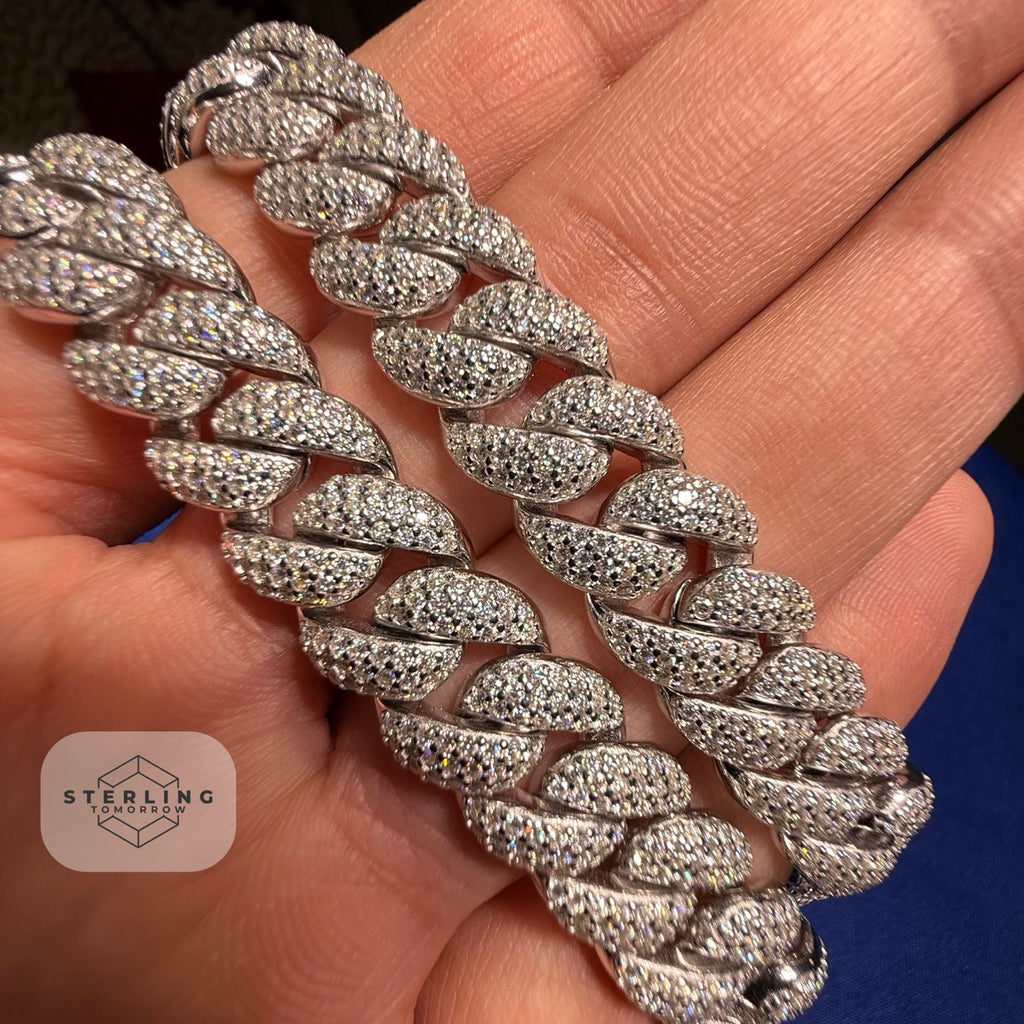 12mm Moissanite Miami Cuban Chain