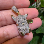 Moissanite Cartoon Mouse Pendant
