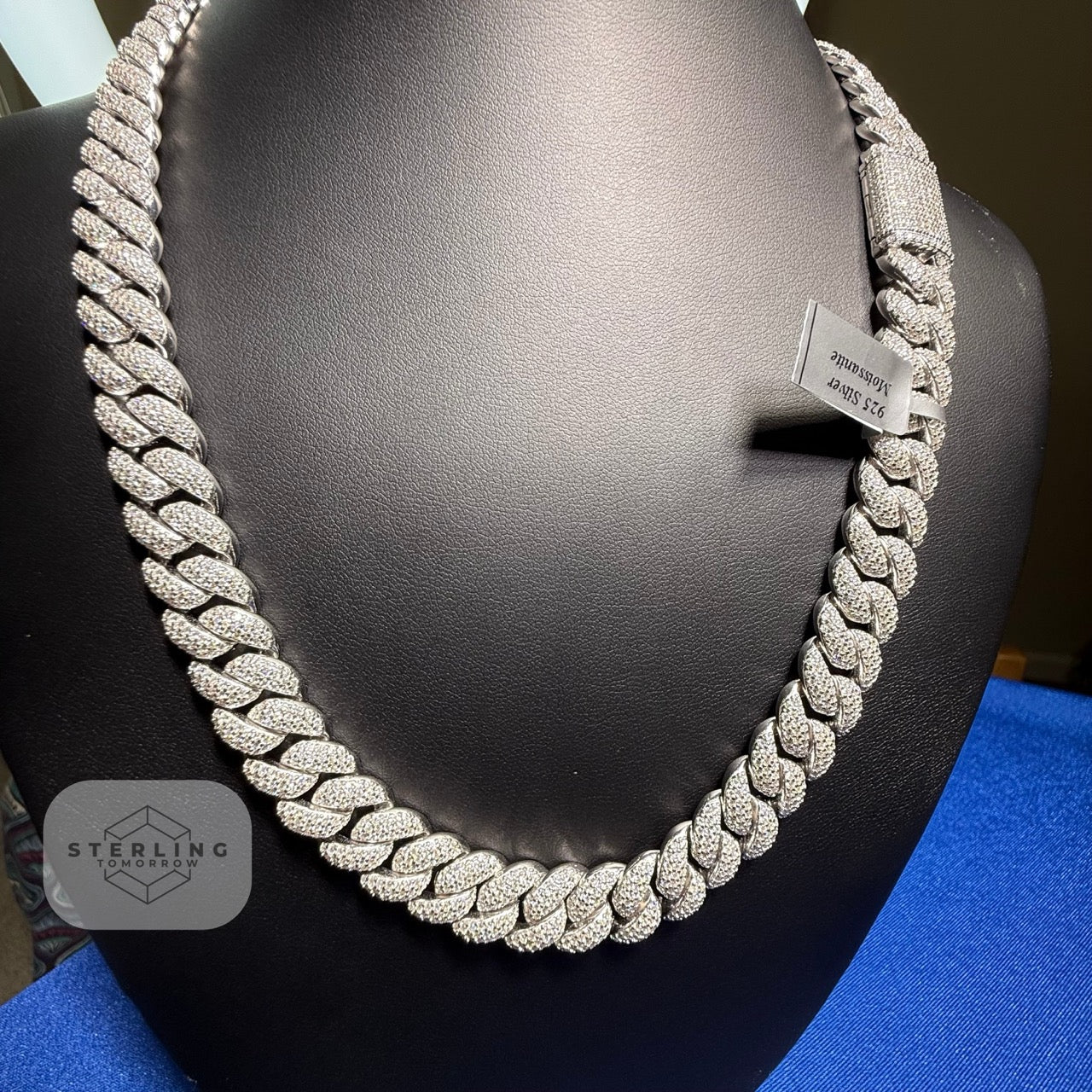12mm Moissanite Miami Cuban Chain