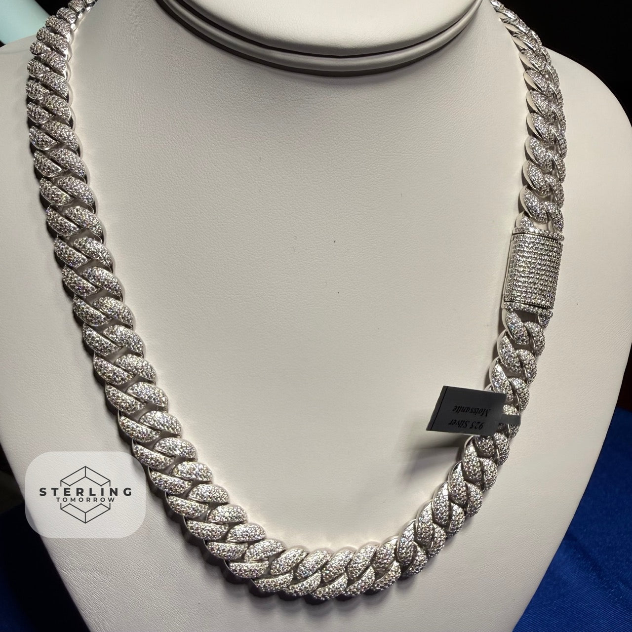 12mm Moissanite Miami Cuban Chain