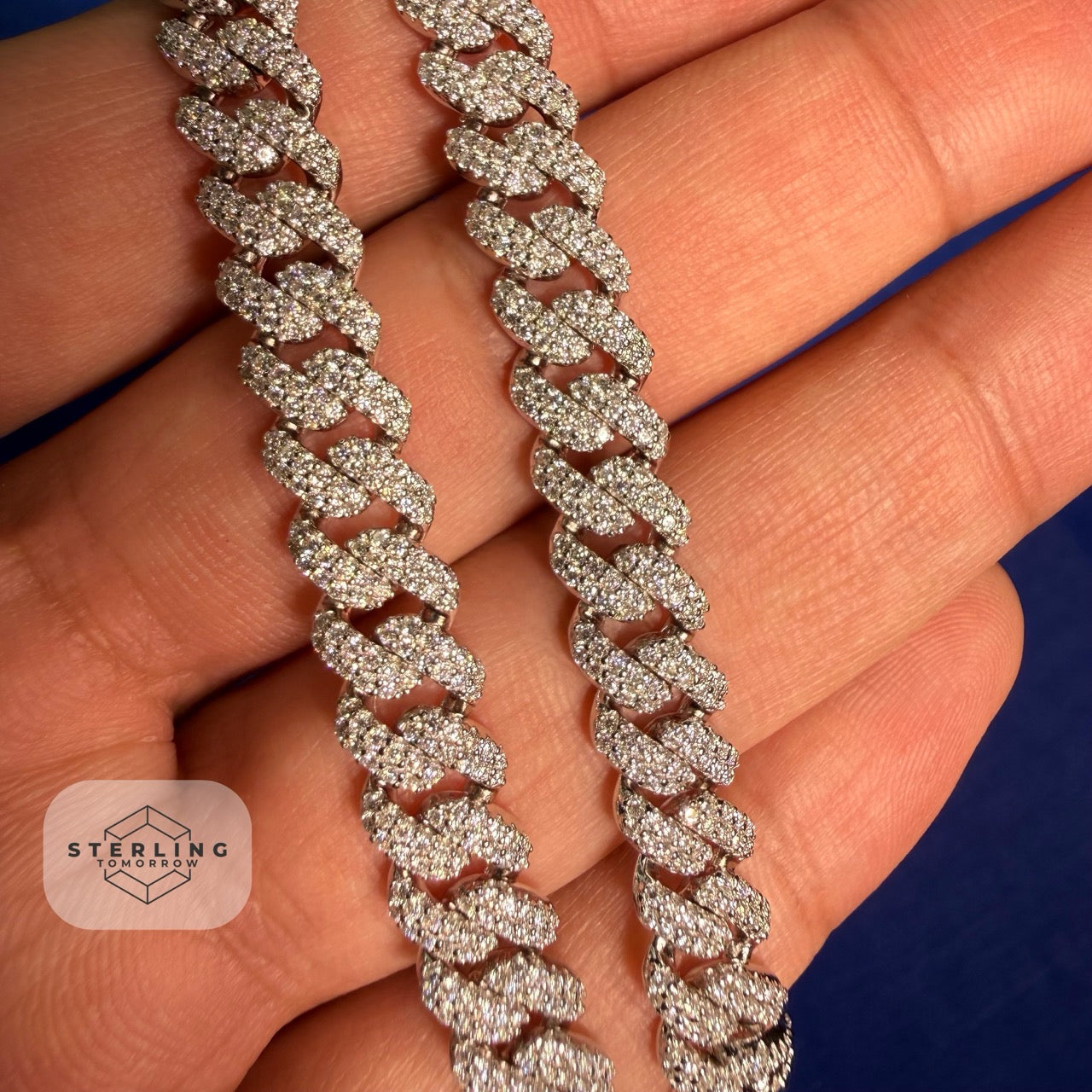 8mm Moissanite Miami Cuban Chain