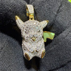 Moissanite Cartoon Mouse Pendant