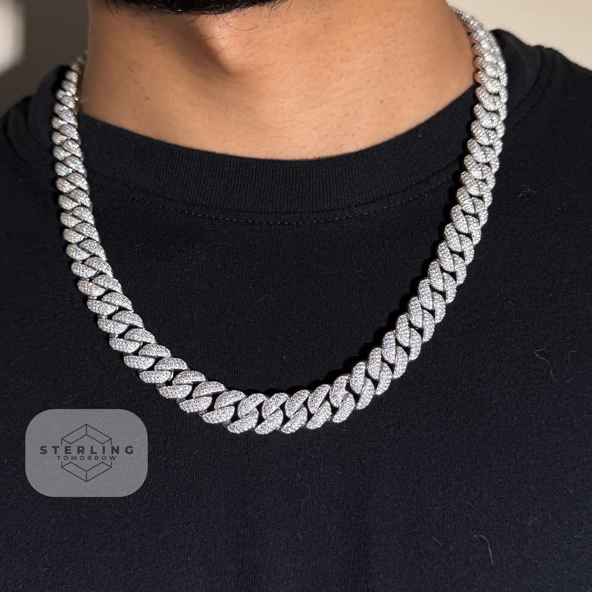 12mm Moissanite Miami Cuban Chain