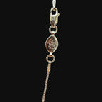 Moissanite NY Pendant VVS D 925 Sterling Silver w/ 22" Italy 925 Silver Box Chain