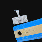 Moissanite $100 Benjamin Franklin Money Pendant, Iced Out Dollar Bill Necklace, 925 Silver Hip Hop