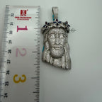 Moissanite Jesus Bust Color Pendant