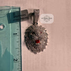 Moissanite VVS Lion Head Pendant 925 Silver Iced Out Free Steel Rope Chain