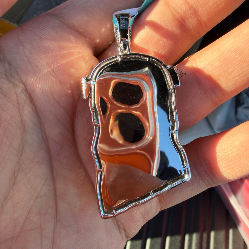 Moissanite Jesus Bust Color Pendant