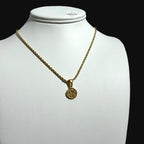 Gold Love Pendant Necklace, Stainless Steel Necklace for Men Women, Heart CZ Pendant, 14K Gold Waterproof Necklace, Gift for Him Her