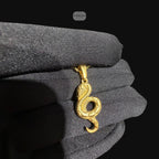 Gold Snake Pendant Necklace, Stainless Steel Necklace for Men, Cobra Pendant, 14K Gold Waterproof Necklace, Gift for Him, Hypoallergenic Jewelry