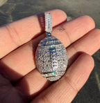Moissanite Football Iced Pendant