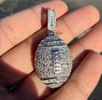Moissanite Football Iced Pendant