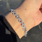 925 Sterling Silver 8mm 8" Infinity Bracelet