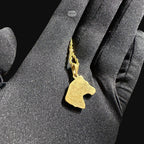 Gold Horse Pendant Necklace, Stainless Steel Necklace for Men, Horse Head Charm, 14K Gold Waterproof Necklace, Gift for Him, Equestrian Jewelry