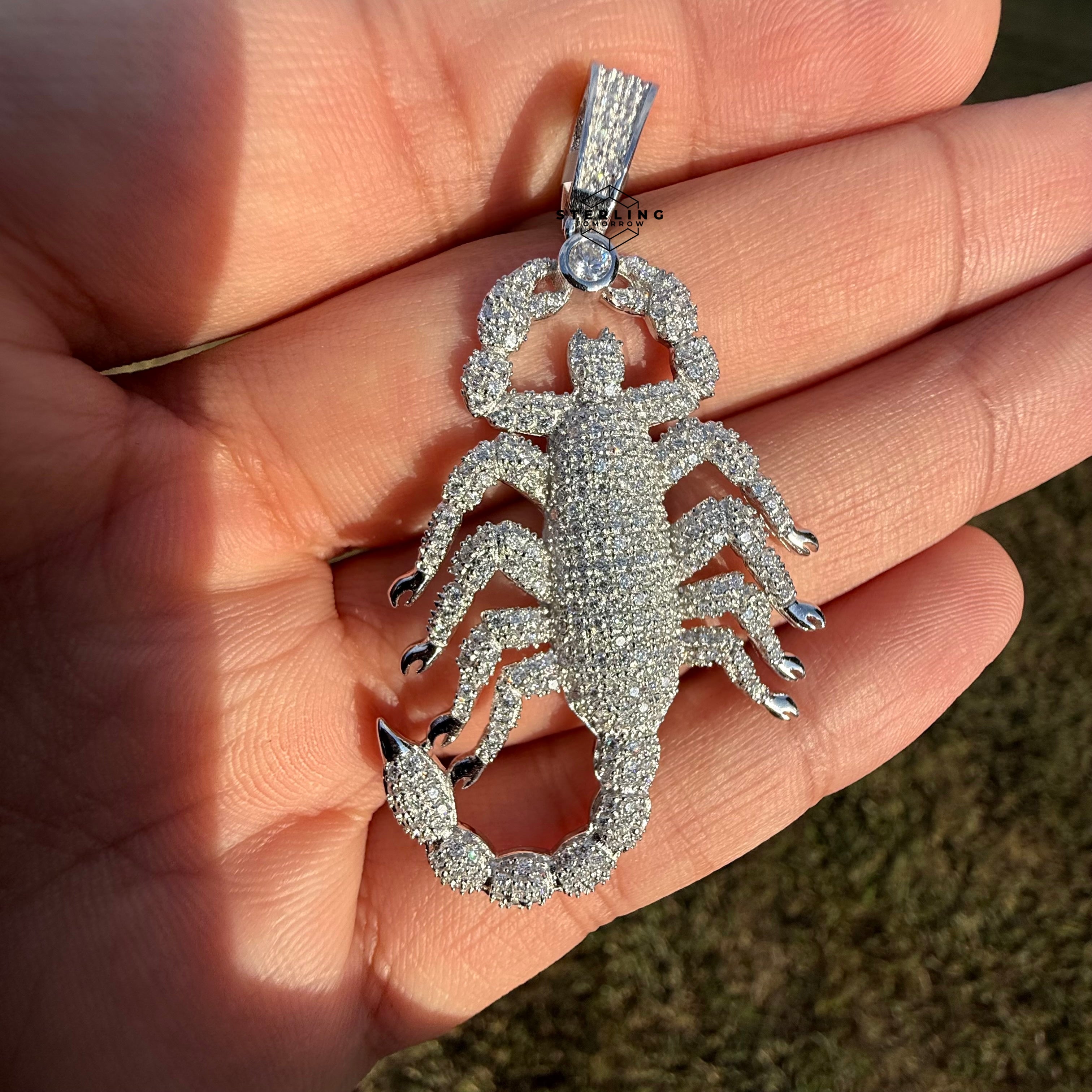 Moissanite Scorpion Iced Pendant