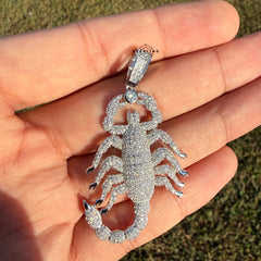 Moissanite Scorpion Iced Pendant